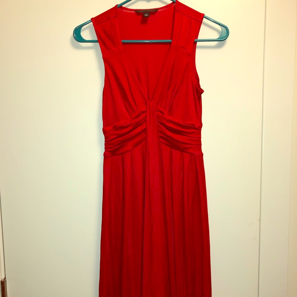 Banana Republic long red dress